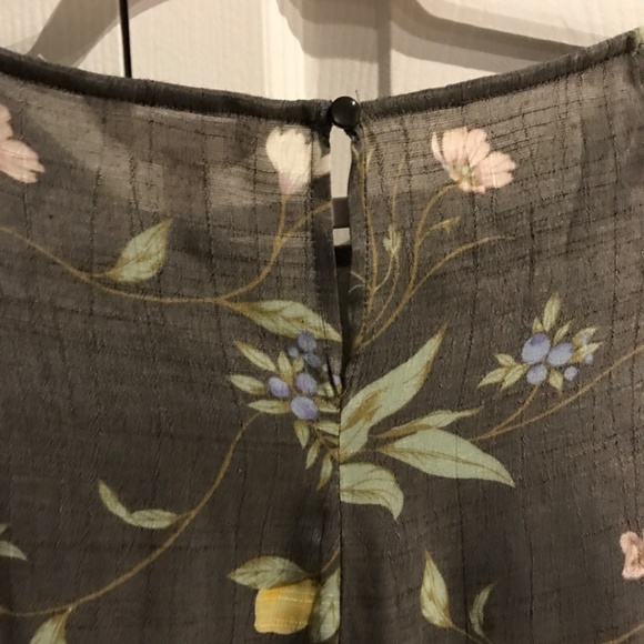 Laura Conrad Gray Lemons Flouncy Sleeves Beautiful Top Final Sale - Picture 7 of 7